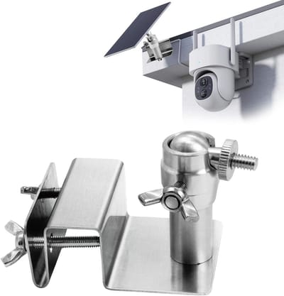 Montagebeugel Camera - Buitenhouder Beveiliging - Veilige Bevestiging - Roestvrij Staal - 9x9x3 cm - Zilver