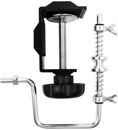 Dailygoods- Vislijnopwinder Aluminium - Verstelbare Klem - Draagbare Opwinder - Multifunctioneel Spoelsysteem - Visaccessoires - Stabiel en Stevig - Vislijnhaspel