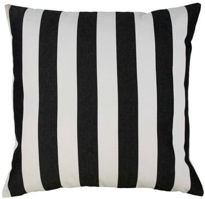 2Lif Lef grote streep buitenkussen donkergrijs 60x60cm