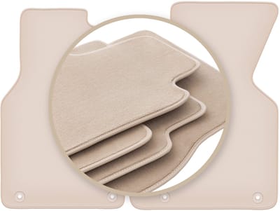 PREMIUM beige vloermatten voor: Volkswagen Transporter T4 bestelwagen 1993-2001
