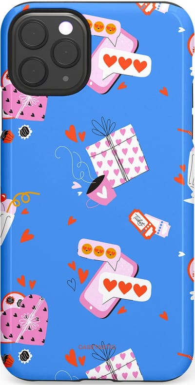 Casetastic Hoesje Geschikt voor Apple iPhone 11 Pro Max - Stijlvolle Beschermende Duo-layer Case - Romantische Date