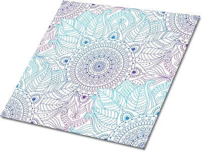Tulup PVC Tegels - Arabische Mandala Vinyl Tegels - 30 cm x 30 cm - Veelkleurig Zelfklevende Vinyl Tegels - Verpakking van 9 stuks - Wand PVC Tegels - Kinderen Plaktegels - Vinyl Wandtegels - Plaktegels keuken en Badkamer
