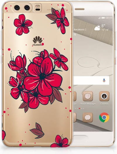 Huawei P10 Plus TPU Case Blossom Red