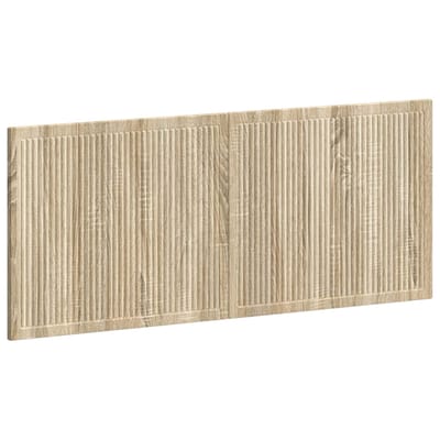 vidaXL - Wandgemonteerd - Hoofdbord - EDE - Sonoma - Eiken - Bewerkt - hout