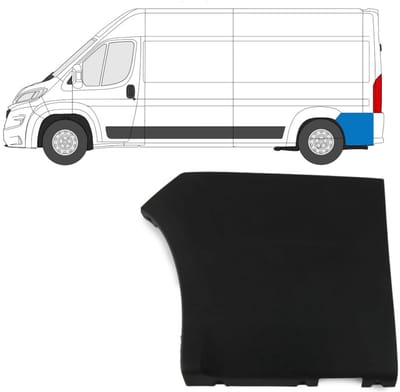 Achterste zijlijst sierlijst voor Fiat Ducato 2018- / Links