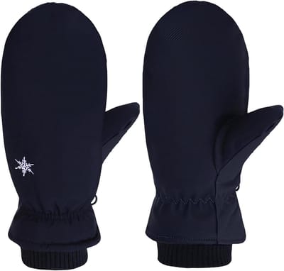 Allecta - Winterhandschoenen voor dames en heren - Thermo skiwanten voor winter - Waterdichte handschoenen voor motor, fiets, MTB en paardrijden - Zwart