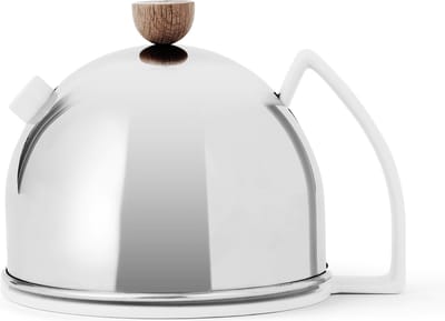 Viva Scandinavia Thomas Theepot - 900 ml - RVS/Wit Porselein