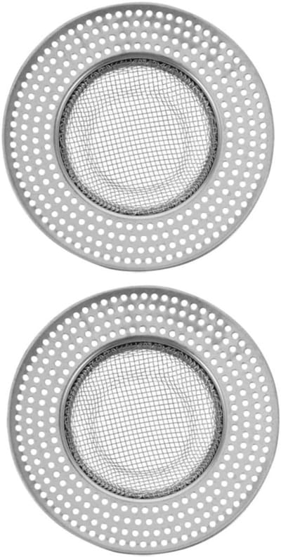 Afvoerzeef Haarvanger - Doucheputje Beschermer - Voorkomt Verstoppingen - Roestvrij Staal - 9 x 9 x 2 cm - Zilver