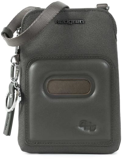 Hedgren telefoontasje schoudertas Hfika Fika Cortado RFID Phone Bag Black Ink donkergroen