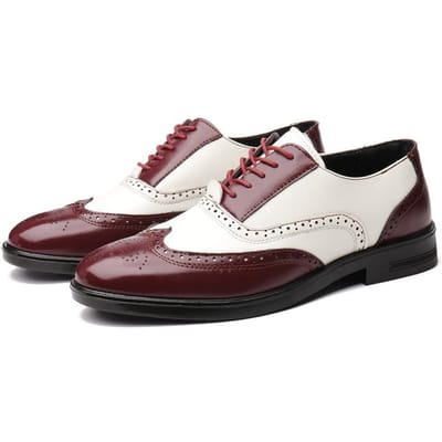 Lente en zomer heren zakelijke formele kleding casual leren schoenen brogue gesneden leren schoenen Koreaanse versie plus size mode all-match herenschoenen 43