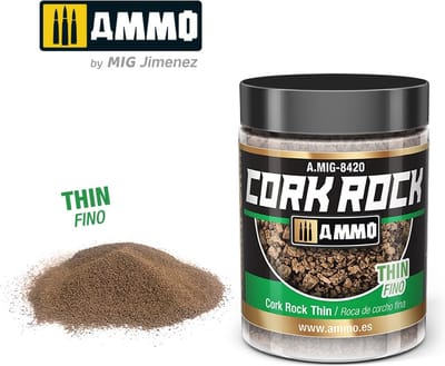 AMMO by Mig Jimenez Modelbouwdecoratie - MIG 8420 Cork Rock - Thin - Terraform - 100ml Effecten potje
