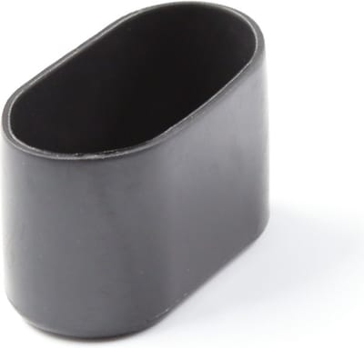 16 stuks - Stoelpoot Beschermers - Stoelpoot Doppen - 40 x 20 mm - plastic - zwart - Ovaal - Vloerbescherming