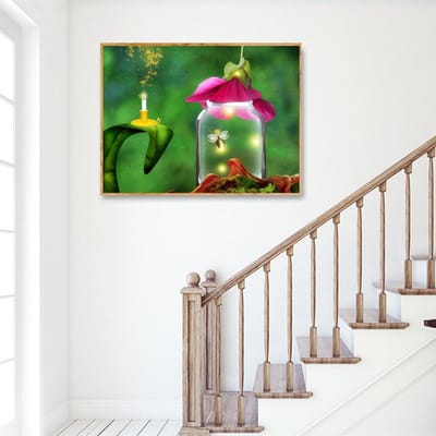 Diamond Painting Scenic Volledige Diamond Borduren Complete Plant Home Decoratie Steentjes Foto's 20X30CM green