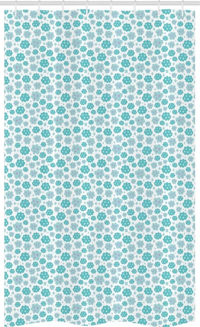 ABAKUHAUS Sterren douchegordijn – 120x180 cm – polyester, zeewaterkleur lila