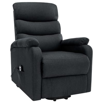 vidaXL - Sta-op-massagestoel - stof - donkergrijs