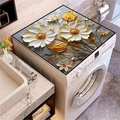 Wasmachine Droger Overtrek - Apparaathoes - Decoratie Bescherming - Bedrukte Stijl - 60x60cm - C