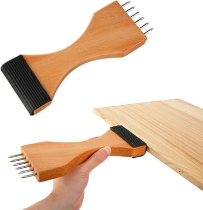 Swan Collar Stretcher voor Meubelbekleding, Houten Handvat, Antislip Grip en Stalen Pinnen voor Tapijt en Meubelherstel