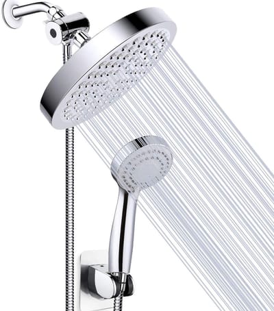 Dailygoods- Douchesystemen Ingebouwd - Handdouche met 3 Watermodi - Roestvrijstalen Slang - Douchekop - Verchroomd - Vrije Installatiepositie