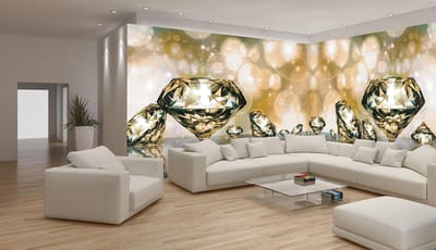 Fotobehang Vlies Design | Goud | GROOT 624x219cm