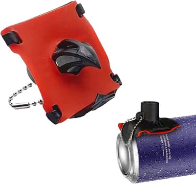 Innovatieve Bier Shotgun Opener, Handige Bier Drink Gereedschap met Sleutelhanger voor Camping en Feestjes, Rood