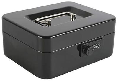 Stalen Cash Box met Combinatieslot en Verwijderbare Muntlade