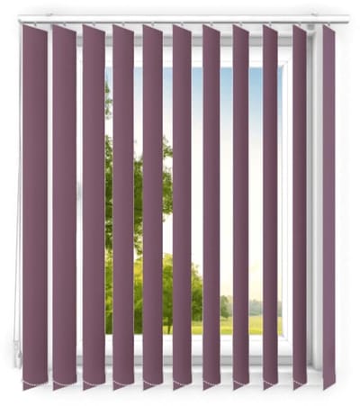 time4blinds - verticale lamellen - verduisterende lamellen voor kantoorwerkplekken en voor thuis - Slaapkamer Jaloezieën - Keuken Jaloezieën - 80x120 cm - Violet