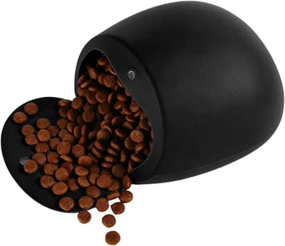 Honden Trainingszak - Voerhouder Snacks - Buitenshuis Activiteiten - Eén Hand Bediening - 12.6 x 11.5 cm - Zwart