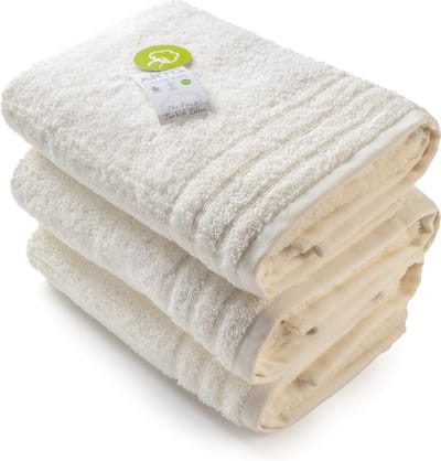 ARTG® Organic - Biologische Katoen - Handdoekenset - 60 x 110 cm - Wit - White - Set 3 stuks