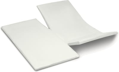 Cinderella - Topper Hoeslaken met dubbele split - Jersey - 180x200/210 cm - Ivoor