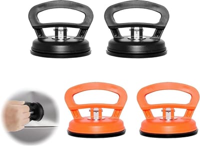 4 Stuks Zuignap Set voor Auto Dents, Zware Kracht Carrosserie Trekker, Ideaal voor Glas en Tegels, Perfect voor Objectverplaatsing en Herstelwerkzaamheden