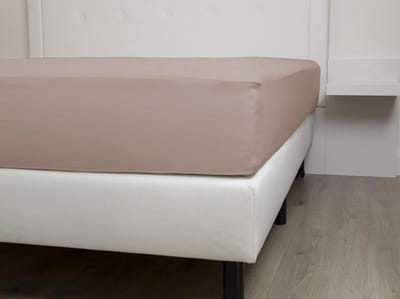 HnL Living - Hoeslaken - Katoensatijn - 140 x 200 cm - Roze