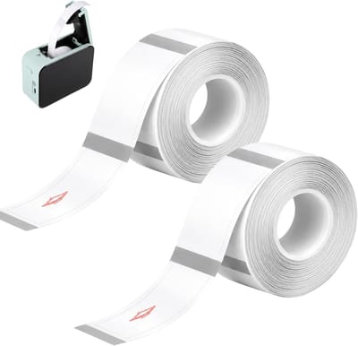Zelfklevende thermo-labeltape 12 x 40 mm, 160 etiketten per rol, compatibel met P15/P12/P11/D30/L12, BPA-vrij en water- en oliebestendig, ideaal voor etiketteren en organisatie