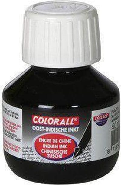 Collall Colorall Oostindische inkt zwart 50ml