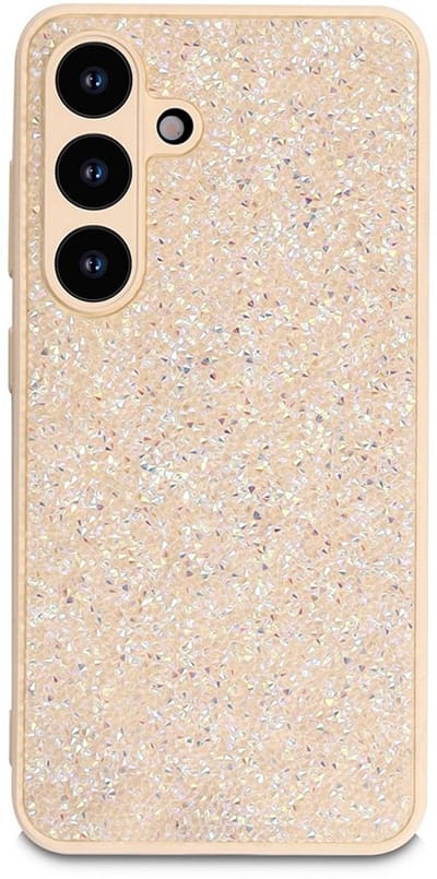 CaseMania Backcase hoesje geschikt voor Samsung Galaxy A57 - Glitter Goud - TPU (Zacht)