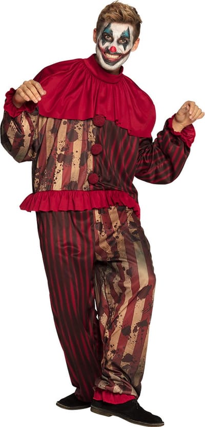 Boland - Kostuum Midnight clown (50/52) - Volwassenen - Clown - Clown - Circus- Halloween - Horror