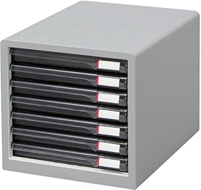 Slanke lichtgrijze brievenbus L-7SR voor Japanse import