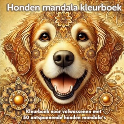 Honden Mandala Kleurboek Voor Volwassenen - Koekoek Kinderboek