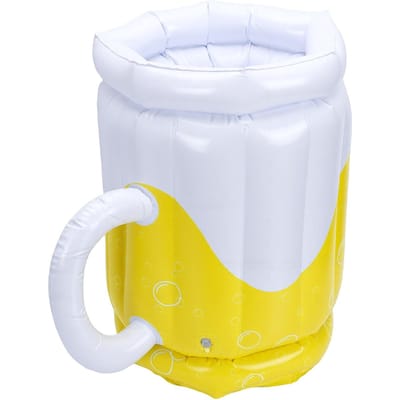 Grand Glacière Gonflable Portable Chope à Bière Seau à Glace Flottant pour Fête en Plein Air Rassemblement