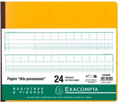 Exacompta Piqure 27x32 uitg ho ofd 24 kol 80 bl