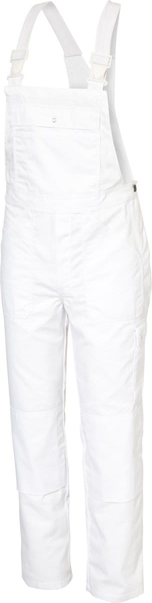 KLM Workwear - Amerikaanse Overall COREY (|tuinbroek| BIB| bretelbroek) - katoen/polyester 300g/m2- Wit