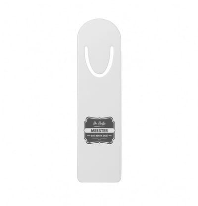 Hacebo® - De beste meester metalen boekenlegger - Meester - geweldige meester - school - verjaardagscadeau - afscheidscadeau - kado Bladwijzer boekenleggers - 12.7 cm x 3.2cm