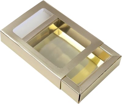 BrandNewCake® Chocoladeletter Doosjes Klein - 15.5x11.5x3.2cm - Goud Kleur - 26 Stuks - Chocolade Doos