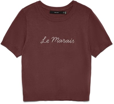 Vero Moda Trui Vmcarmelia Emb 2/4 O-neck Pullover 10342557 Andorra/w. Silver Dames Maat - M