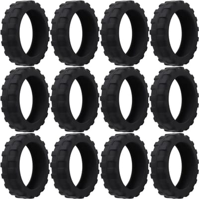 Set van 12 Koffers Wielen Beschermhoezen, 5.5 cm x 5.5 cm, Bescherming tegen Stof en Krassen, Ideaal voor Handbagage