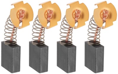Dailygoods- Tafelzaag Koolborstels 6,5x15x18mm - Compatibel met SCHEPPACH HS 80/TS 205 - 4 Stuks - Kopergehalte 45-50% - Eenvoudige Vervanging - Verlengde Levensduur Motor