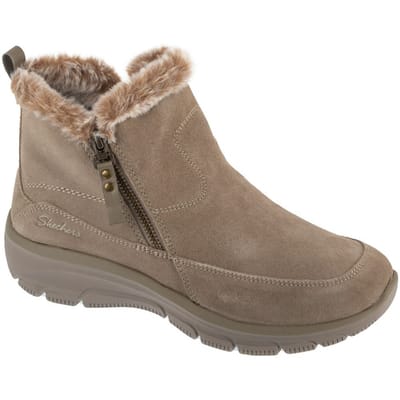 Skechers EASY GOING - COOL ZIP Dames Instappers - Taupe