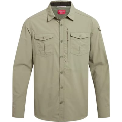 Craghoppers NosiLife Adventure LS Shirt III Heren (Maat - L, Kleur - Bayleaf)
