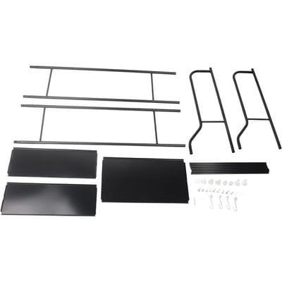 Étagère Organisateur de Rangement pour Serviettes de Toilette en Fer à 3 Niveaux au-dessus des Toilettes noir