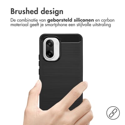 imoshion Hoesje - Geschikt voor OnePlus Nord CE5 - Brushed Backcover - Zwart
