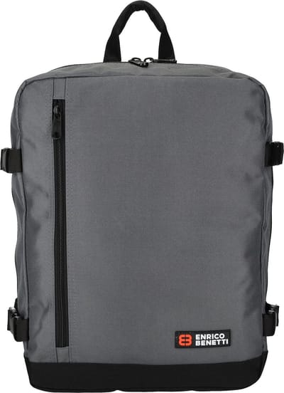 Enrico Benetti Cabin Rugzak - Reistas - Handbagage - Amsterdam - 54687 - Grijs afm. 40x30x20 cm